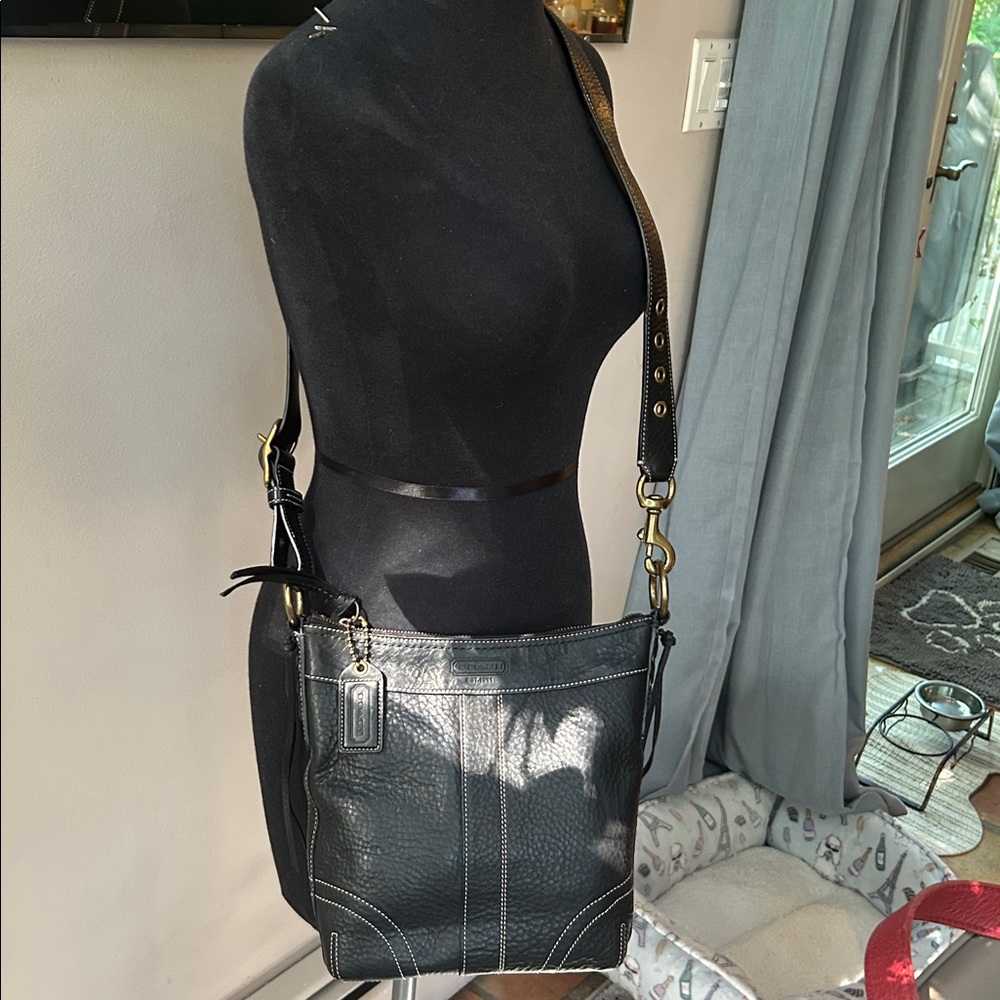 Coach Black Leather Interior Label